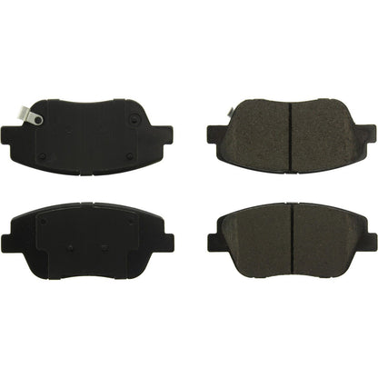 StopTech Street Brake Pads; Front With Shims And Hardware