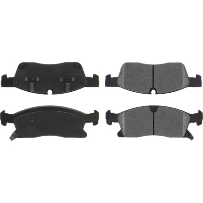StopTech Street Brake Pads; Front With Shims
