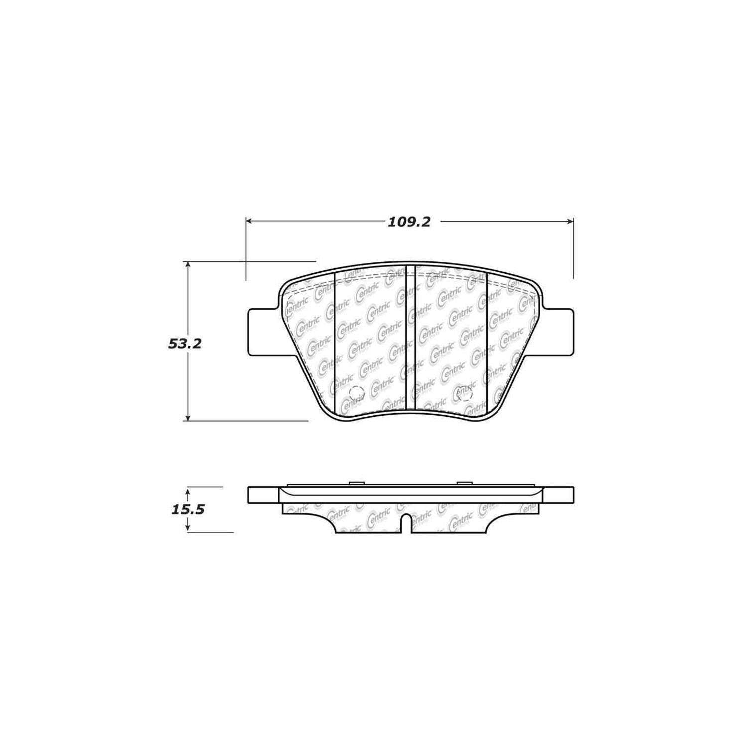 StopTech Street Brake Pads with Shims and Hardware 308.14560