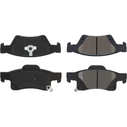 StopTech Street Brake Pads; Rear With Shims