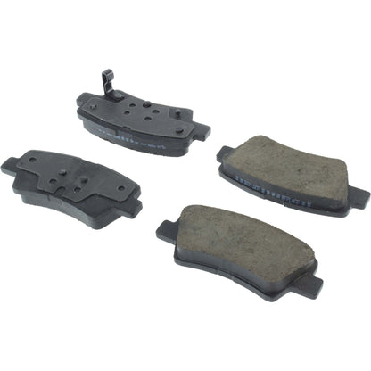 StopTech Street Brake Pads; Rear With Shims