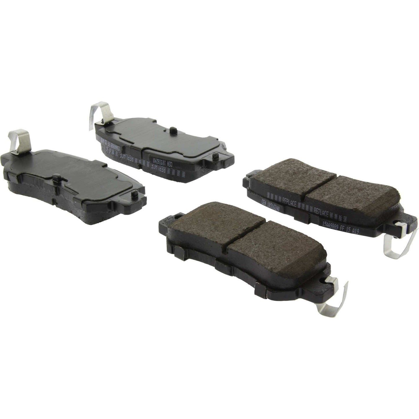 StopTech Street Brake Pads; Rear With Shims And Hardware