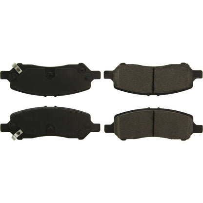StopTech Street Brake Pads; Rear With Shims