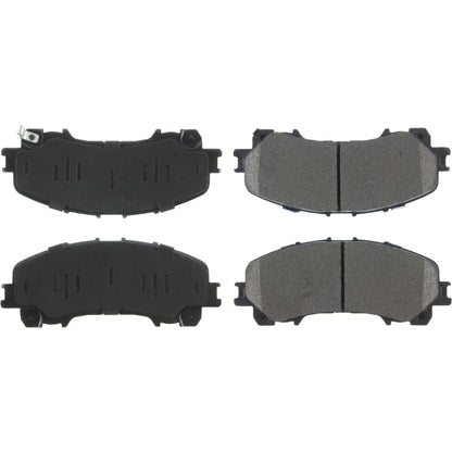 StopTech Street Brake Pads; Front With Shims And Hardware