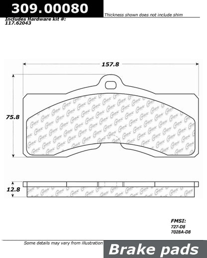 StopTech Sport Brake Pads With Shims And Hardware
