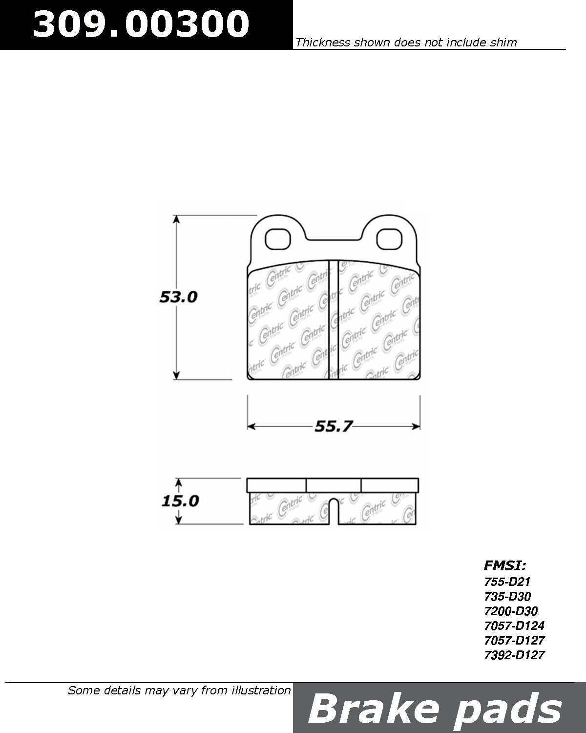 StopTech Sport Brake Pads With Shims