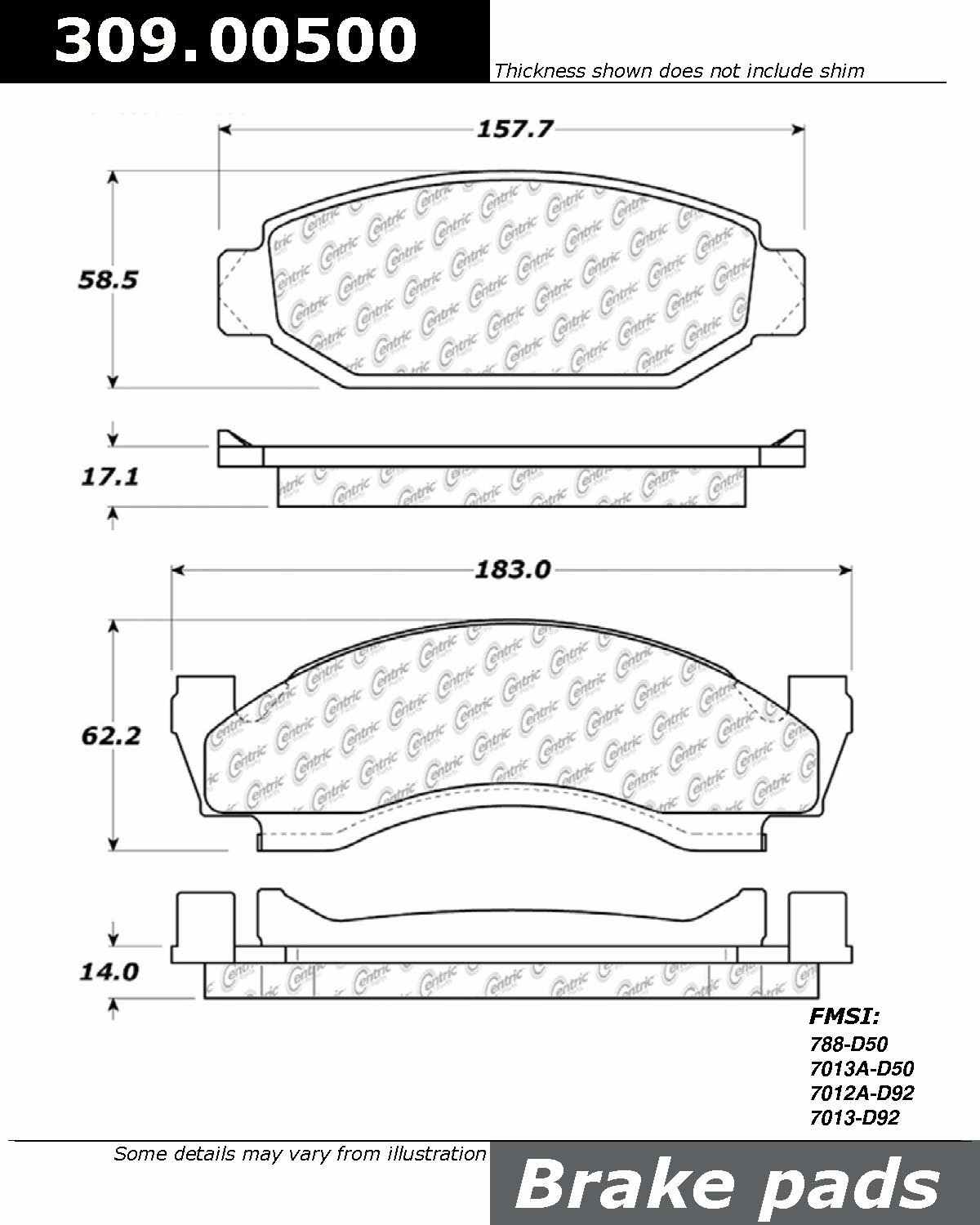 StopTech Sport Brake Pads With Shims And Hardware