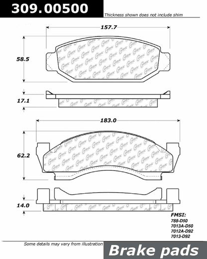 StopTech Sport Brake Pads With Shims And Hardware