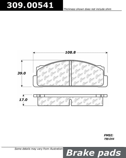 StopTech Sport Brake Pads With Shims