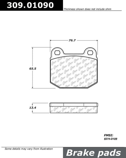 StopTech Sport Brake Pads With Shims