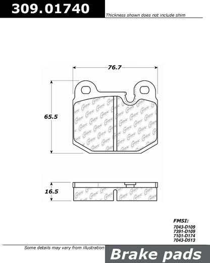 StopTech Sport Brake Pads With Shims