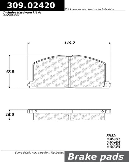 StopTech Sport Brake Pads With Shims And Hardware