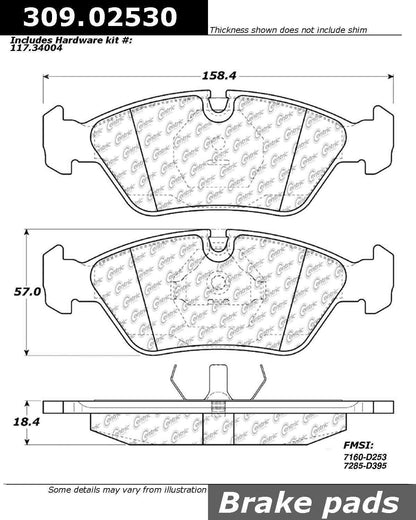 StopTech Sport Brake Pads With Shims And Hardware