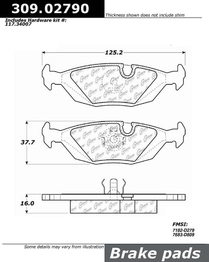 StopTech  Sport Brake Pads With Shims And Hardware