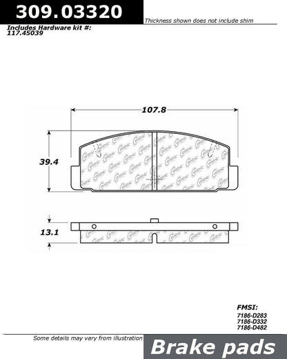 StopTech Sport Brake Pads With Shims And Hardware