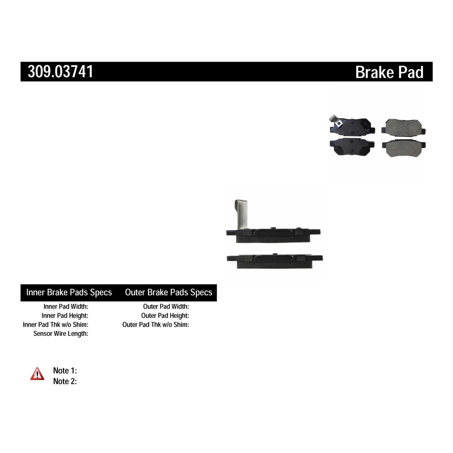 StopTech Sport Brake Pads With Shims And Hardware