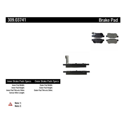 StopTech Sport Brake Pads With Shims And Hardware