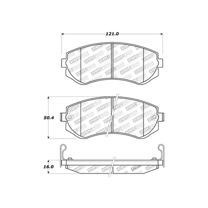 StopTech Sport Brake Pads With Shims And Hardware