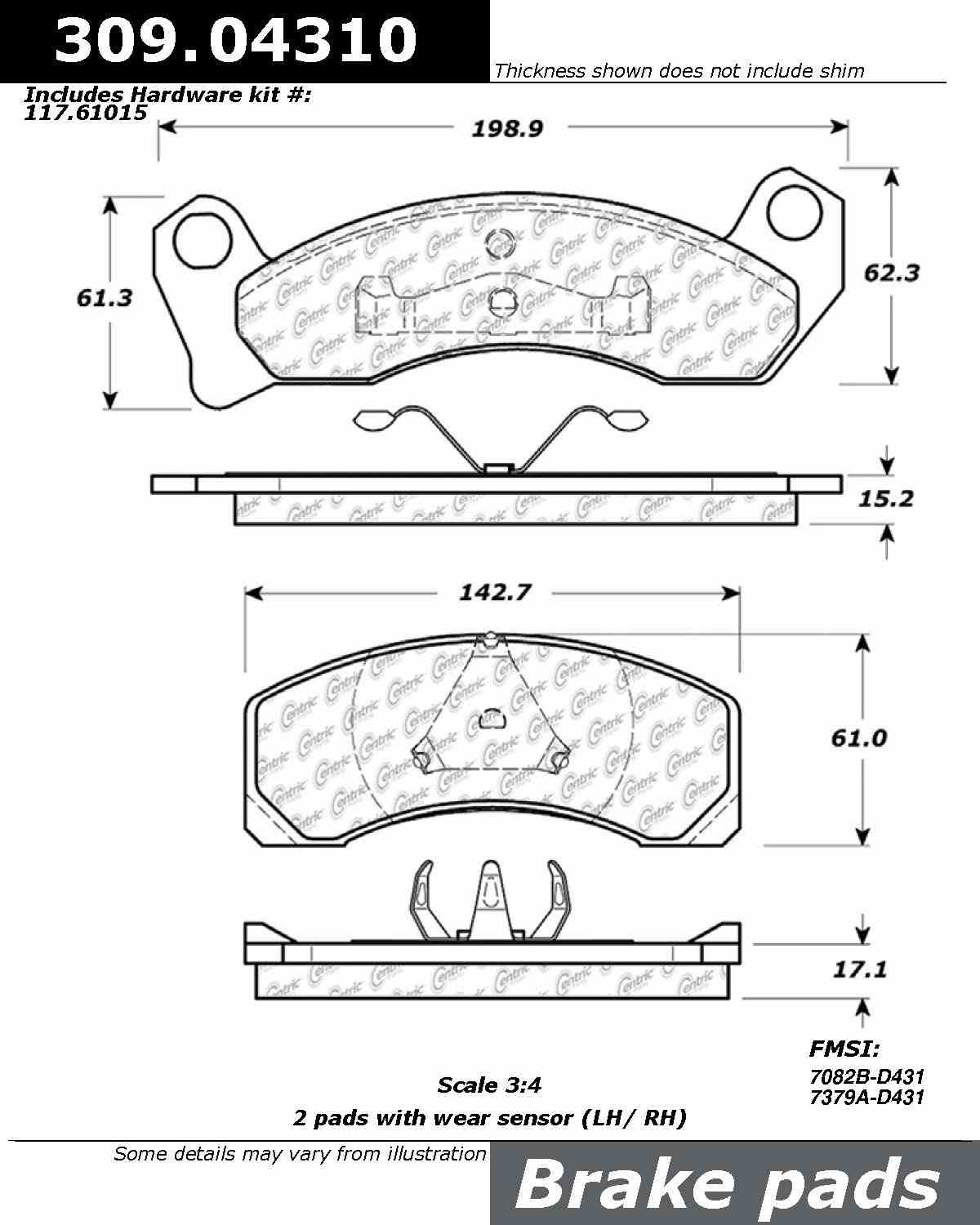 StopTech Sport Brake Pads With Shims And Hardware