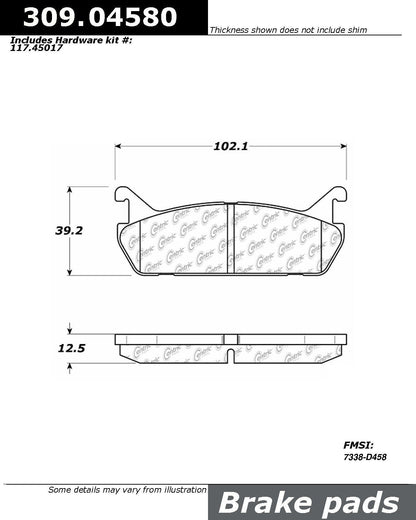 StopTech Sport Brake Pads With Shims And Hardware
