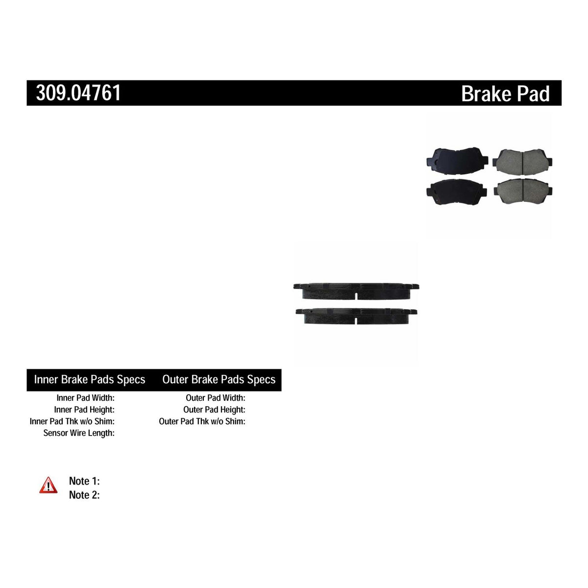 StopTech Sport Brake Pads With Shims And Hardware