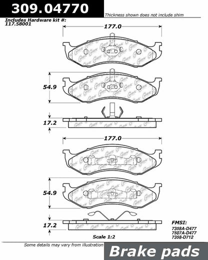 StopTech Sport Brake Pads With Shims And Hardware