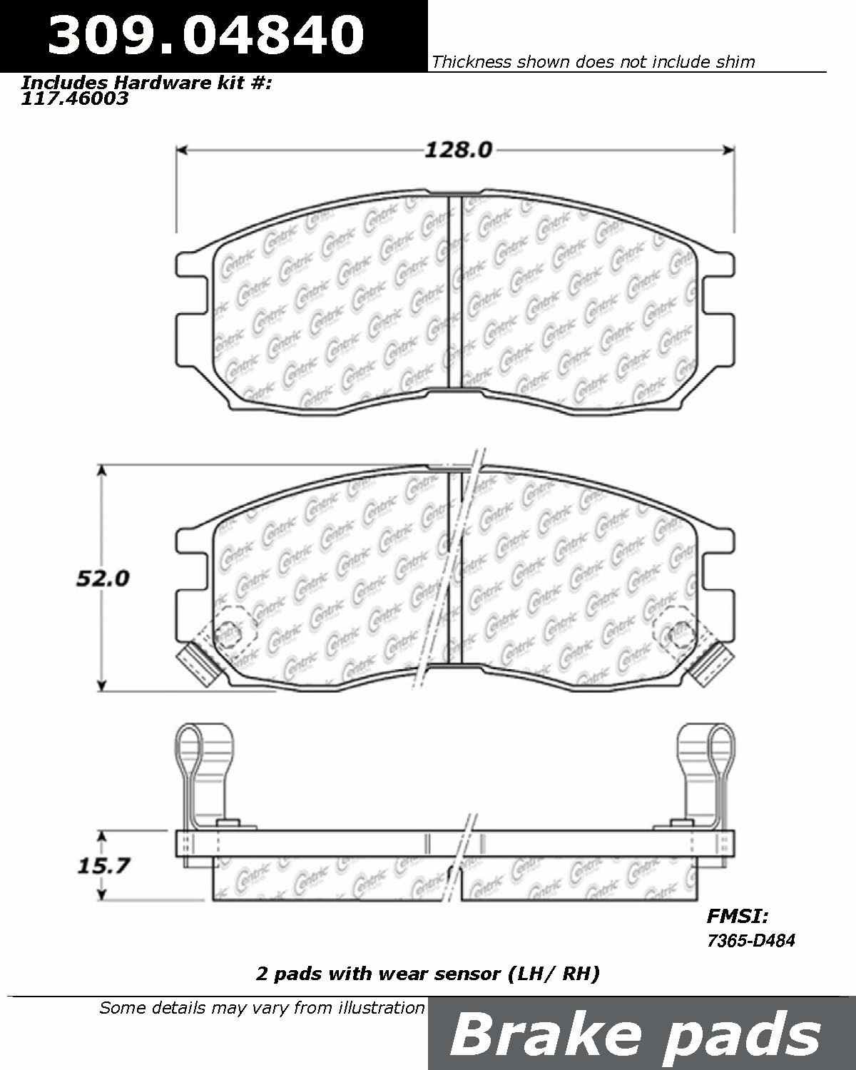 StopTech Sport Brake Pads With Shims And Hardware