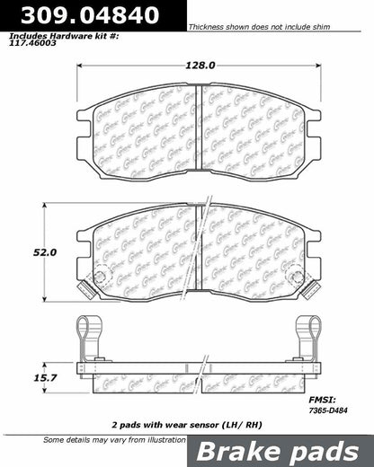StopTech Sport Brake Pads With Shims And Hardware