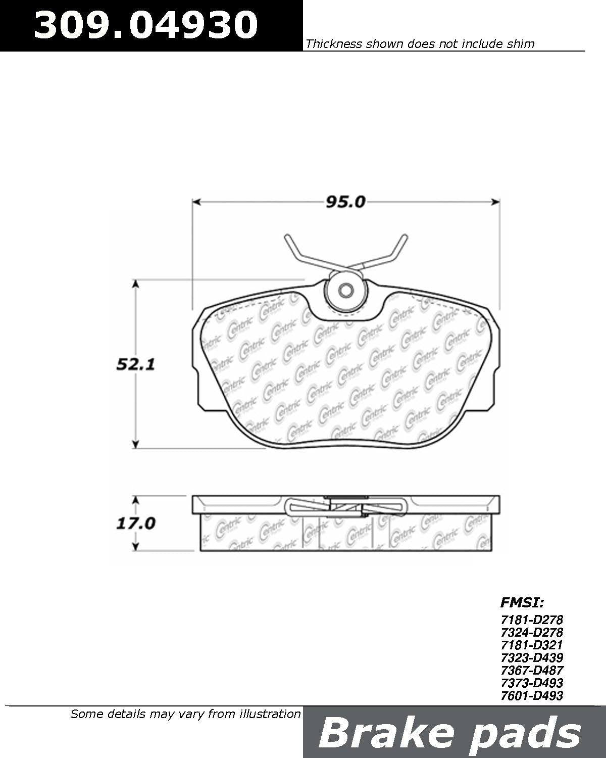 StopTech Sport Brake Pads With Shims
