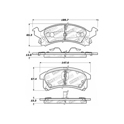 StopTech Sport Brake Pads With Shims And Hardware