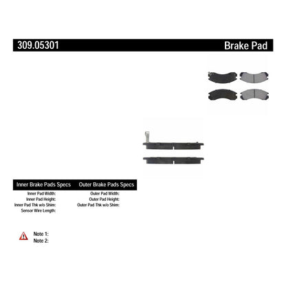 StopTech Sport Brake Pads With Shims And Hardware