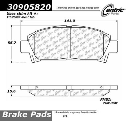 StopTech Sport Brake Pads With Shims