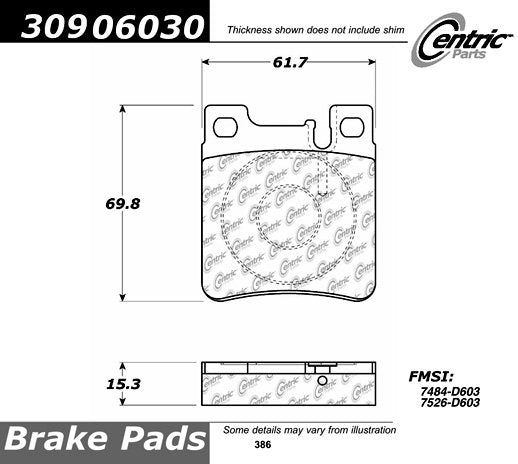StopTech Sport Brake Pads With Shims