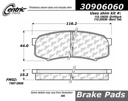 StopTech Sport Brake Pads With Shims And Hardware