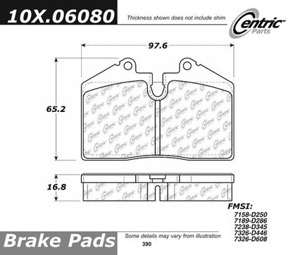 StopTech Sport Brake Pads With Shims