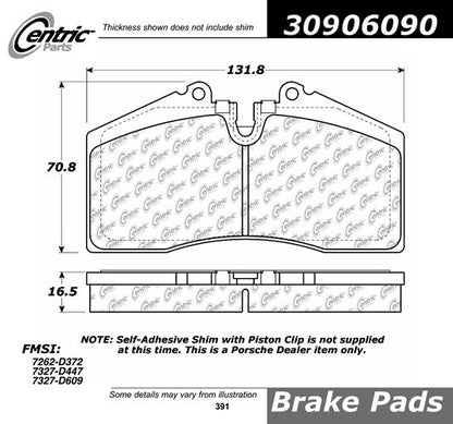 StopTech Sport Brake Pads With Shims