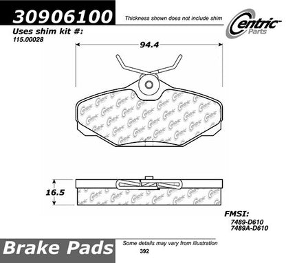 StopTech Sport Brake Pads With Shims And Hardware