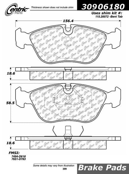 StopTech Sport Brake Pads With Shims And Hardware