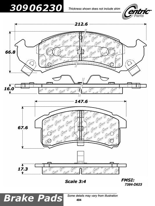 StopTech Sport Brake Pads With Shims And Hardware