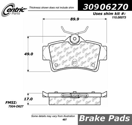 StopTech Sport Brake Pads With Shims And Hardware