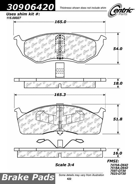 StopTech Sport Brake Pads With Shims And Hardware