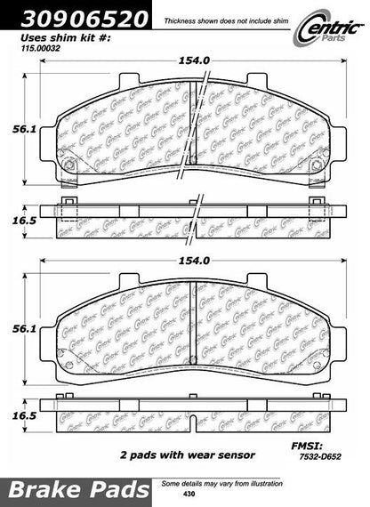 StopTech Sport Brake Pads With Shims And Hardware
