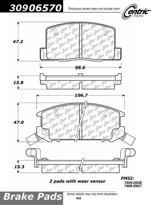 StopTech Sport Brake Pads With Shims And Hardware