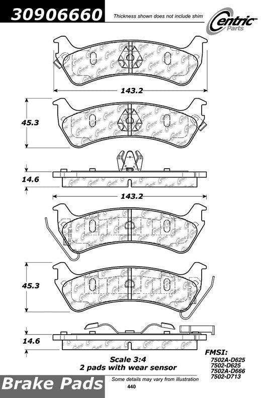 StopTech Sport Brake Pads With Shims And Hardware