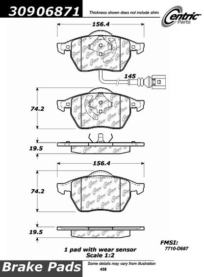 StopTech Sport Brake Pads With Shims And Hardware