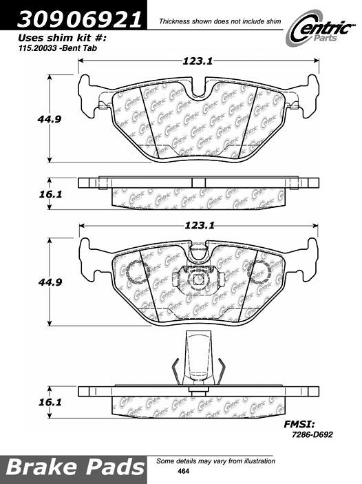 StopTech Sport Brake Pads With Shims And Hardware