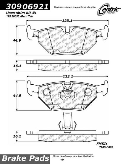 StopTech Sport Brake Pads With Shims And Hardware