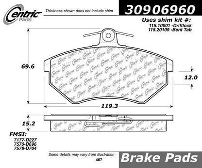 StopTech Sport Brake Pads With Shims And Hardware