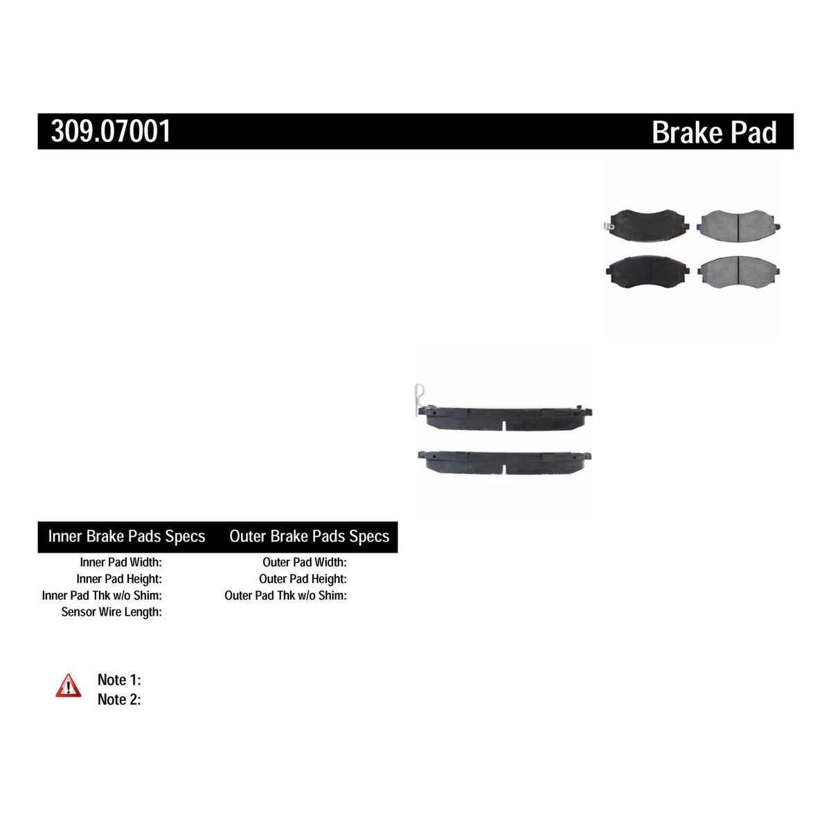 StopTech Sport Brake Pads With Shims And Hardware