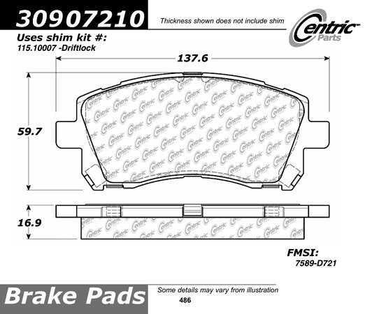 StopTech Sport Brake Pads With Shims And Hardware